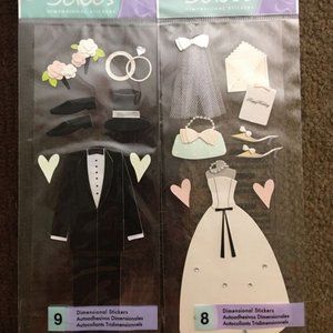 Jolee’s Dimensional Bride and Groom Stickers